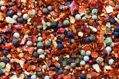 Full frame shot of various spices