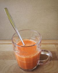 Close-up of drink on table