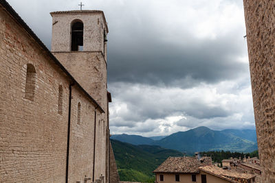 View of the small medieval town monteleone di spoleto, umbria