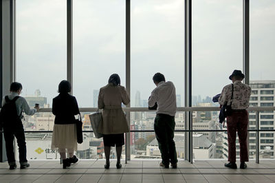 People walking in city