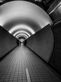View of subway tunnel