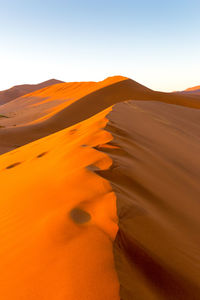 Scenic view of desert against sky