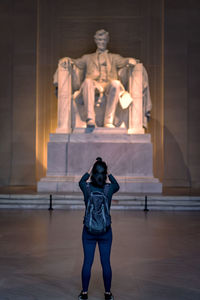 Early morning views of lincoln memorial