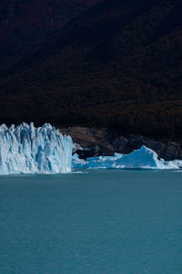 Detail view of perito moreno glacier