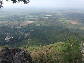 High angle view of landscape