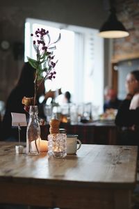 Close-up of vase on table