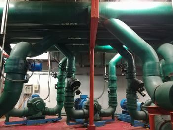 Close-up of machine part in factory