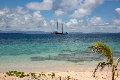 Scenic view of sea against sky