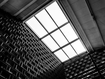 Low angle view of modern building against sky