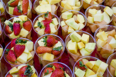 Full frame shot of fruits