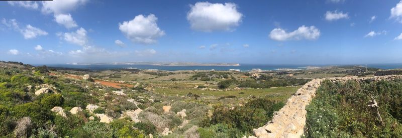 Panoramic shot of sea against sky