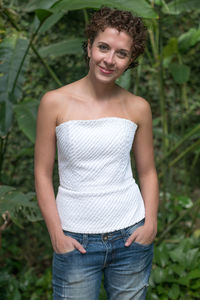 Portrait of a smiling young woman