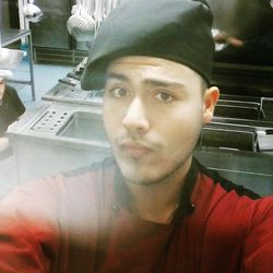 Close-up portrait of young woman