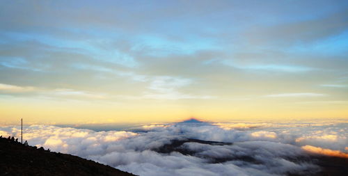 Scenic view of cloudscape during sunset