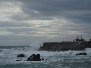 Scenic view of sea against sky