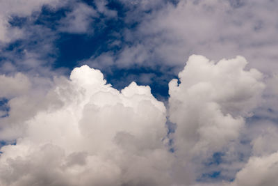 Low angle view of clouds in sky