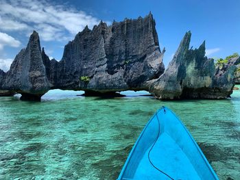 Scenic view of sea against sky in misool raja ampat island indonesia 