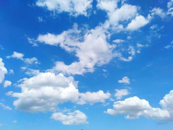 Low angle view of clouds in sky