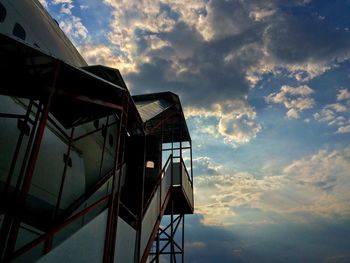 Low angle view of traditional building against sky