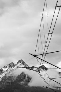 Snow covered mountain against sky