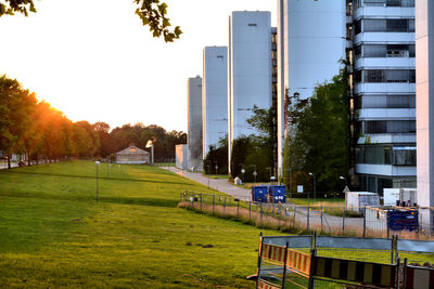 Modern buildings in city