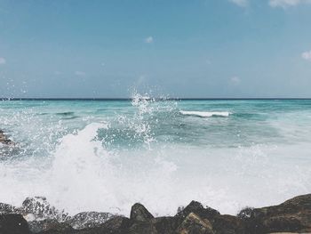 Scenic view of sea against sky