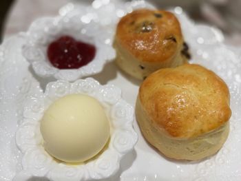 Close-up of dessert in plate