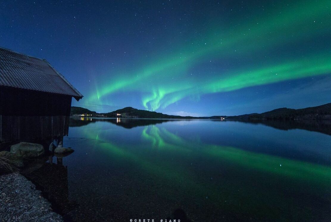 VIEW OF LAKE AT NIGHT