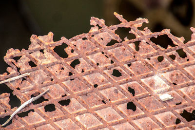 Close-up of rusty metal