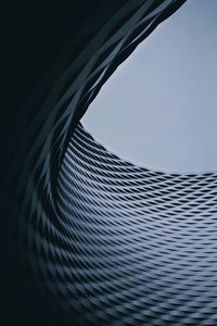 Low angle view of modern building against sky