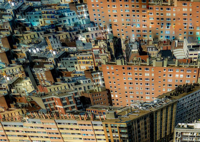 Full frame shot of buildings in city