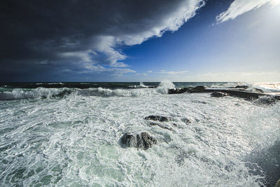 Scenic view of sea against sky