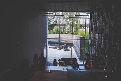 Group of people in restaurant