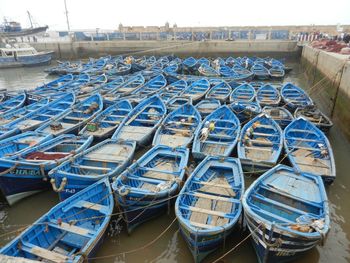 Boats in harbor