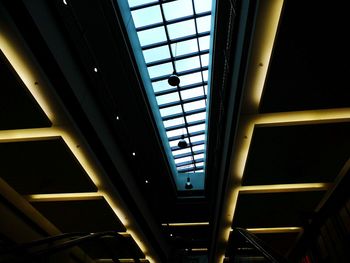 Low angle view of modern ceiling
