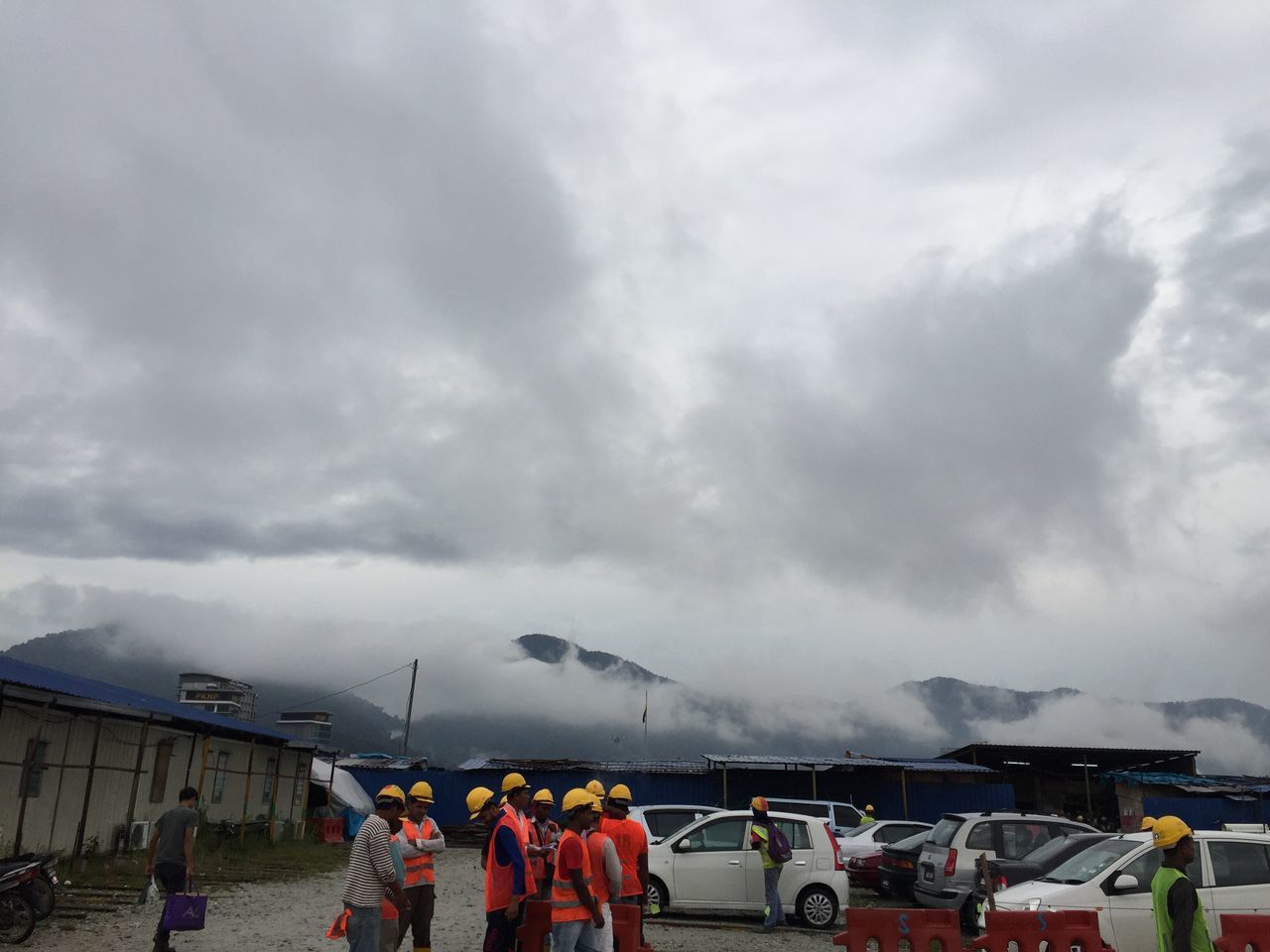 transportation, person, large group of people, men, mode of transport, travel, cloud - sky, land vehicle, sky, tourist, journey, occupation, industry, day, development, harbor, vacations