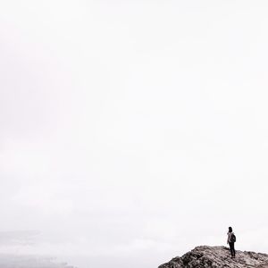 Close-up of woman against sky