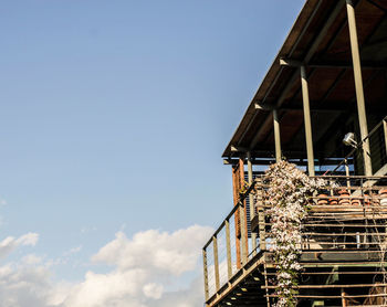 Low angle view of building against sky