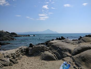 Scenic view of sea against sky