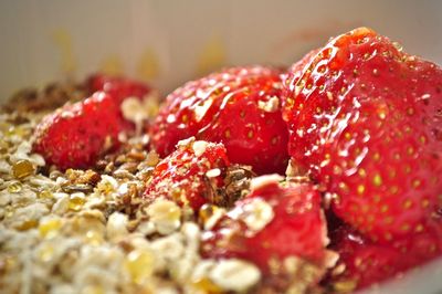 Close-up of strawberries