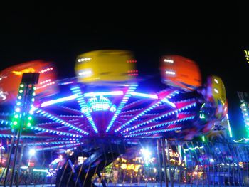Illuminated city at night