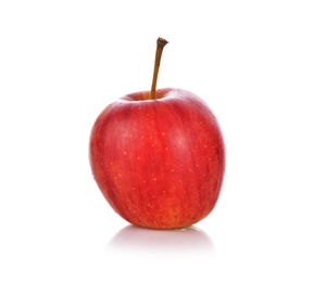 Close-up of apple against white background