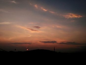 Scenic view of sky during sunset