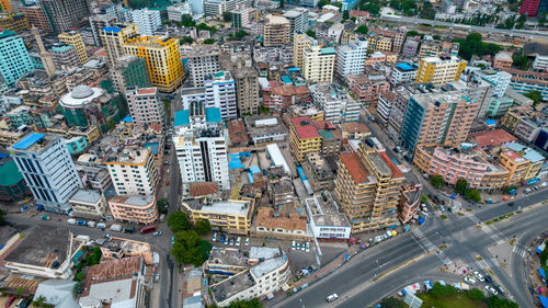 Aerial view of dar es salaam, tanzania