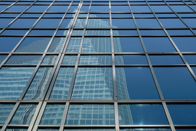 Full frame shot of glass building