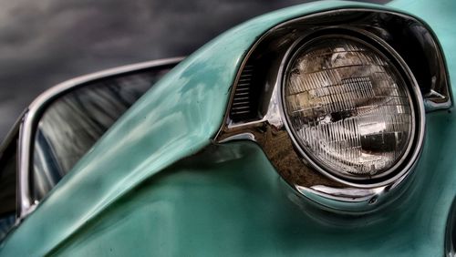 Close-up of vintage car