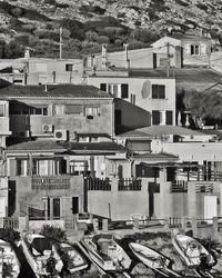 High angle view of cityscape