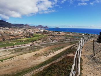 Panoramic view of landscape against sky