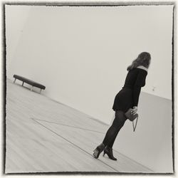 Full length of woman in bikini