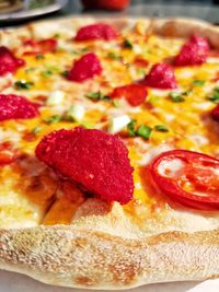 Close-up of pizza